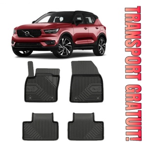 Volvo Xc40 Din 03.2018 - Prezent, Suv , Set Covorase Auto Tip Tavita Premium 3D, din cauciuc