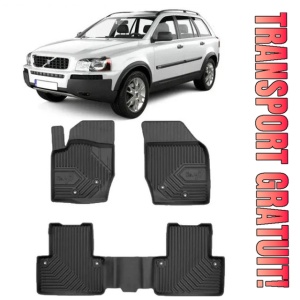 Volvo Xc90 I Din 2002 - 04.2015, Suv , Set Covorase Auto Tip Tavita Premium 3D, din cauciuc