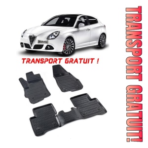 Alfa Romeo Giulietta 2010 - 2020 Set 4 covorase auto din cauciuc tip tavita premium line 3D - Transport Gratuit!