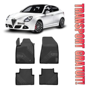 Alfa Romeo Giulietta Din 05.2010 - Prezent, Hatchback , Set Covorase Auto Tip Tavita Premium 3D, din cauciuc