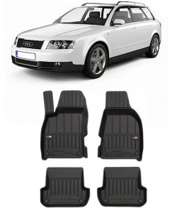 Audi A4 B6 Din 11.2001 - 10.2004, Combi , Set Covorase Auto Tip Tavita Premium 3D, din cauciuc accesorii pentru autoturismul tau - masina v164228