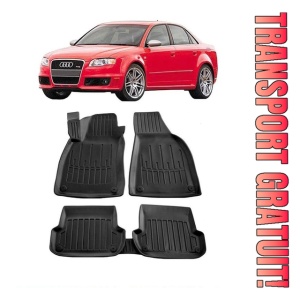 Audi A4 (B7) (2004-2008) Set covorase auto cauciuc G.Modern Line 3D transport gratuit