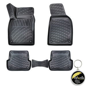 Audi A4 B7 (Typ 8E / 8H) 2004-2009 Set 4 covorase auto din cauciuc tip tavita premium line 3D accesorii pentru autoturismul tau - masina v243780