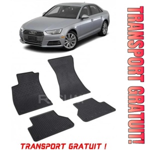 Audi A4 B9, Sedan, fabricat din 11.2015 - Prezent, set covorase auto dedicate, din cauciuc 100% Premium - Transport Gratuit