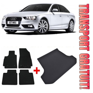 Audi A4 Set Covorase + tavita portbagaj auto Audi A4 B9 fabricatie 11.2015 - prezent, caroserie sedan