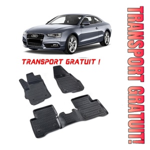 Audi A5 II 2016-2025 Set 4 covorase auto din cauciuc tip tavita premium line 3D - Transport Gratuit!