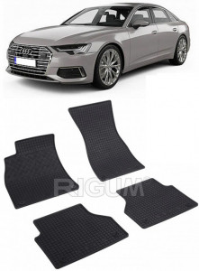 Audi A6 C8, Sedan, fabricat din 06.2018 - Prezent, set covorase auto dedicate, din cauciuc 100% Premium accesorii pentru autoturismul tau - masina v161088