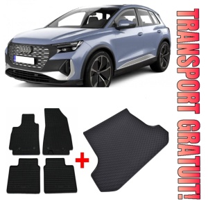Audi Q4 Set Covorase + tavita portbagaj auto Audi Q4 Sportback E-tron fabricatie 07.2021 - prezent, caroserie coupe, portbagaj inferior si superior
