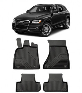 Audi Q5 8R Din 11.2008 - 12.2016, Suv , Set Covorase Auto Tip Tavita Premium 3D, din cauciuc accesorii pentru autoturismul tau - masina v164730