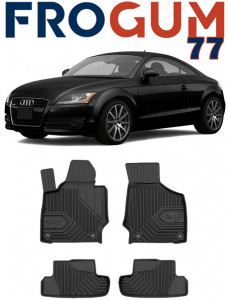 Audi Tt Din 2006 - 2014, Coupe , Set Covorase Auto Tip Tavita Premium 3D, din cauciuc accesorii pentru autoturismul tau - masina v166867