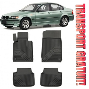 Bmw Seria 3 E46 Din 1998 - 02.2005, Sedan, Nu Corespunde Pentru XdrIVe , Set Covorase Auto Tip Tavita Premium 3D, din cauciuc
