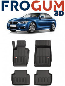 Bmw Seria 3 E46 Din 1998 - 08.2005, Combi, X-DrIVe , Set Covorase Auto Tip Tavita Premium 3D, din cauciuc accesorii pentru autoturismul tau - masina v161985