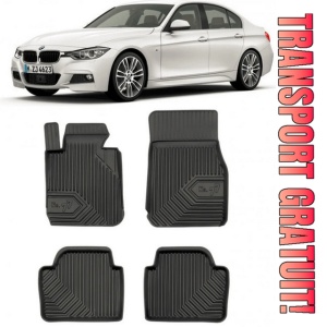 Bmw Seria 3 F30 Din 01.2012 - 02.2019, Sedan, Fara X-DrIVe , Set Covorase Auto Tip Tavita Premium 3D, din cauciuc