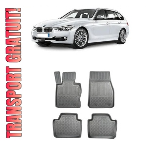 Bmw Seria 3 F31 Din 12.2012 - 02.2019, Combi, X-DrIVe , Set Covorase Auto Tip Tavita Premium 3D, din cauciuc