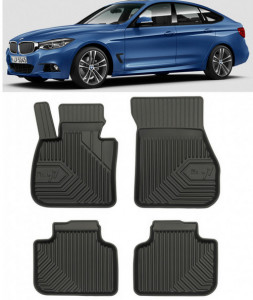 Bmw Seria 3 F34 Din 06.2013 - Prezent, Gran Turismo , Set Covorase Auto Tip Tavita Premium 3D, din cauciuc