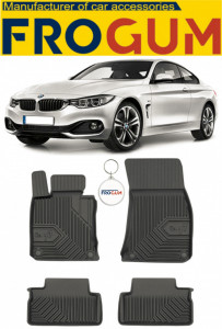 Bmw Seria 4 F32 Din 10.2013 - 09.2020, Coupe , Set Covorase Auto Tip Tavita Premium 3D, din cauciuc accesorii pentru autoturismul tau - masina v166804