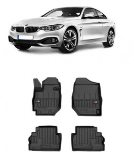 Bmw Seria 4 F32 Din 10.2013 - 09.2020, Coupe Set Covorase Auto Tip Tavita Premium 3D, din cauciuc accesorii pentru autoturismul tau - masina v161826