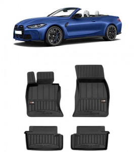 Bmw Seria 4 F33 Din 10.2013 - 09.2020, Cabrio , Set Covorase Auto Tip Tavita Premium 3D, din cauciuc accesorii pentru autoturismul tau - masina v162440