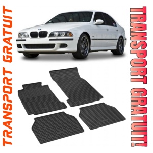 Bmw Seria 5 E39, Sedan, fabricat din 1996 - 06.2003, set covorase auto dedicate, din cauciuc 100% Premium