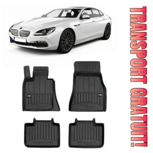 Bmw Seria 6 G32, Gran Turismo, Din 11.2017 - Prezent , Set Covorase Auto Tip Tavita Premium 3D, din cauciuc