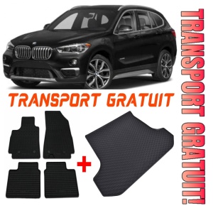 BMW X1 Set Covorase + tavita portbagaj auto BMW X1 F48 fabricatie 10.2015 - 09.2022, caroserie suv