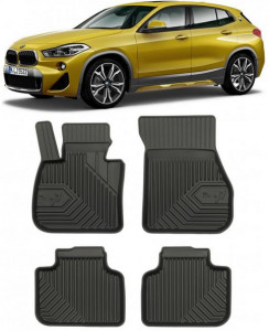 Bmw X2 F39 Din 03.2018 - Prezent, Suv , Set Covorase Auto Tip Tavita Premium 3D, din cauciuc accesorii pentru autoturismul tau - masina v165237