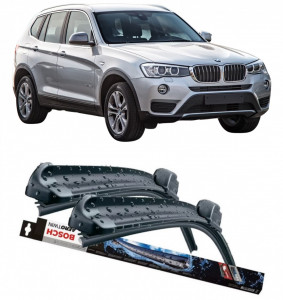 Bmw X3 Set 2 stergatoare parbriz Bosch Bosch Aerotwin compatibile cu Bmw X3 2017-2020 (65 cm / 50 cm) accesorii pentru autoturismul tau - masina v130516