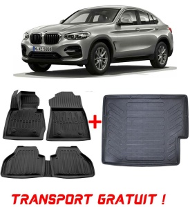 Bmw X4 (F26) (2014-2018) Set covorase auto + Tavita portbagaj Bmw X4 accesorii pentru autoturismul tau - masina v50649