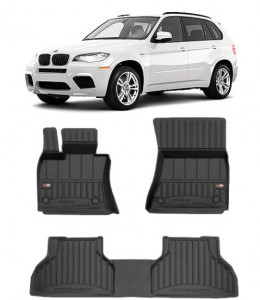 Bmw X5 E70 Din 04.2007 - 09.2013, Suv , Set Covorase Auto Tip Tavita Premium 3D, din cauciuc accesorii pentru autoturismul tau - masina v162894