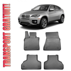 Bmw X6 E71, Suv, Din 06.2008 - 10.2014 , Set Covorase Auto Tip Tavita Premium 3D, din cauciuc