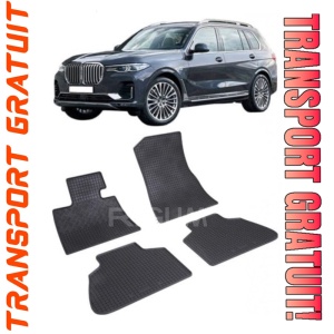Bmw X7 G07, Suv, fabricat din 03.2019 - Prezent, set covorase auto dedicate, din cauciuc 100% Premium