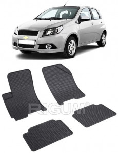 ChEVrolet Aveo T200, Hatchback, fabricat din 2002 - 2005, set covorase auto dedicate, din cauciuc 100% Premium accesorii pentru autoturismul tau - masina v155933