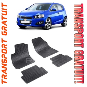 ChEVrolet Aveo T300, Hatchback, fabricat din 06.2011 - Prezent, set covorase auto dedicate, din cauciuc 100% Premium