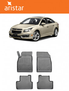 Chevrolet Cruze, Hatchback, Din 08.2011 - 2016 , Set Covorase Auto Tip Tavita Premium 3D, din cauciuc accesorii pentru autoturismul tau - masina v172986