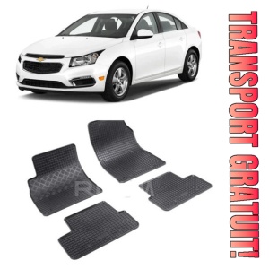 ChEVrolet Cruze, Sedan, fabricat din 05.2009 - 2016, set covorase auto dedicate, din cauciuc 100% Premium