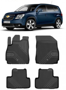 Chevrolet Orlando Din 2011 - 2014, Van , Set Covorase Auto Tip Tavita Premium 3D, din cauciuc accesorii pentru autoturismul tau - masina v167788