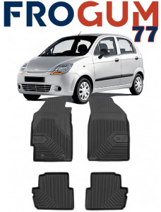 Chevrolet Spark M200 Din 05.2005 - 01.2010, Hatchback , Set Covorase Auto Tip Tavita Premium 3D, din cauciuc accesorii pentru autoturismul tau - masina v169393