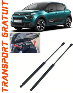 Citroen C3 III Set 2 amortizoare pentru portbagaj / haion Krosno compatibil cu Citroen C3 III Hatchback fabricat intre 2016 accesorii pentru autoturismul tau - masina v87784