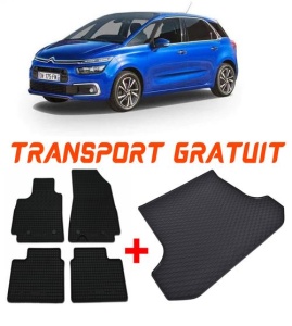 Citroen C4 Grand Picasso I Van din 10.2006 - 08.2013 *3, Set Covorase + tavita portbagaj auto accesorii pentru autoturismul tau - masina v1884
