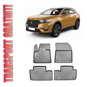 Citroen DS7 Crossback, Suv, Din 02.2018 - Prezent , Set Covorase Auto Tip Tavita Premium 3D, din cauciuc