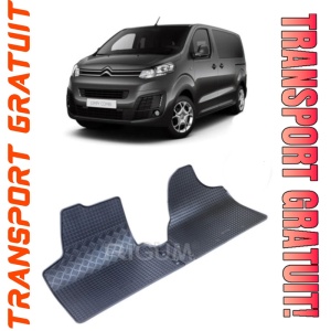 Citroen Jumpy II, Van, fabricat din 2007 - 2016, 3 Locuri, set covorase auto dedicate, din cauciuc 100% Premium