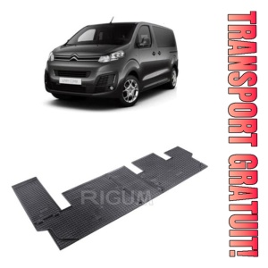 Citroen Jumpy II, Van, fabricat din 2007 - 2016, Rand 3, set covorase auto dedicate, din cauciuc 100% Premium - Img 1