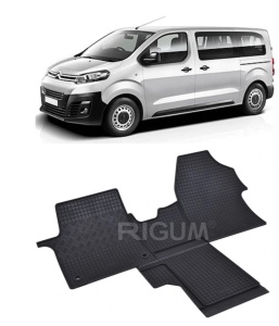 Citroen Jumpy III, Van, fabricat din 01.2016 - Prezent, 2 Locuri, set covorase auto dedicate, din cauciuc 100% Premium - Img 2