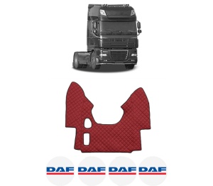 Covoras Camion Tir DAF 95 XF din 1997-2002, Auto, 4x Stickere auto cu DAF