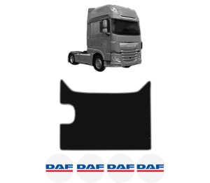 Covoras Camion Tir DAF XF 106 din 2012-2017, Auto, 4x Stickere auto cu DAF