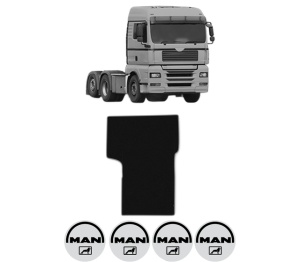 Covoras Camion Tir MAN TGA din 1999-2012, Auto, 4x Stickere auto cu MAN