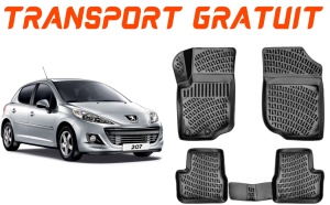 Covorase auto Peugeot 207 2006-2014 Set presuri tavita accesorii pentru autoturismul tau - masina v22219