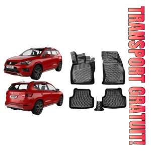 Covorase auto Seat Ateca 2016-2024 Set presuri auto tip tavita