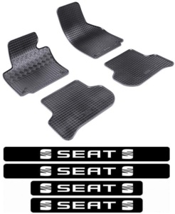 Covorase Seat Altea XL Freetrack, Van, din 07.2006 - 08.2015 si set 4 stickere protectie praguri Seat accesorii pentru autoturismul tau - masina v3779