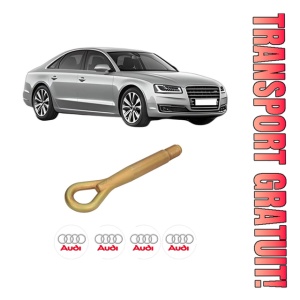 Cui carlig remorcare, tractare auto AUDI A8 D4 (4H2, 4H8, 4HC, 4HL) din 2009-2018, Otel, Cri-Flo, 4 Stickere cu AUDI